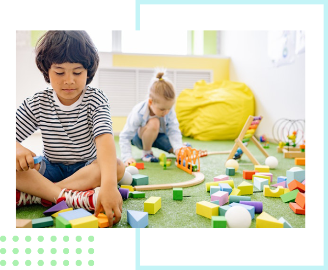 children playing with toys